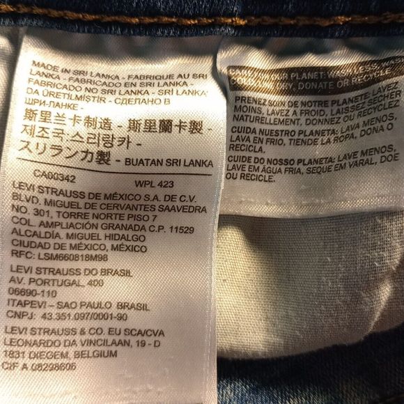 Levi's Jeans Classic Straight Womens Size 6 Medium Wash Stretch Denim Orange Tab - Picture 10 of 10